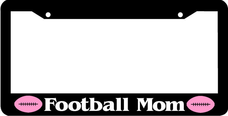 FOOTBALL MOM pink License Plate Frame