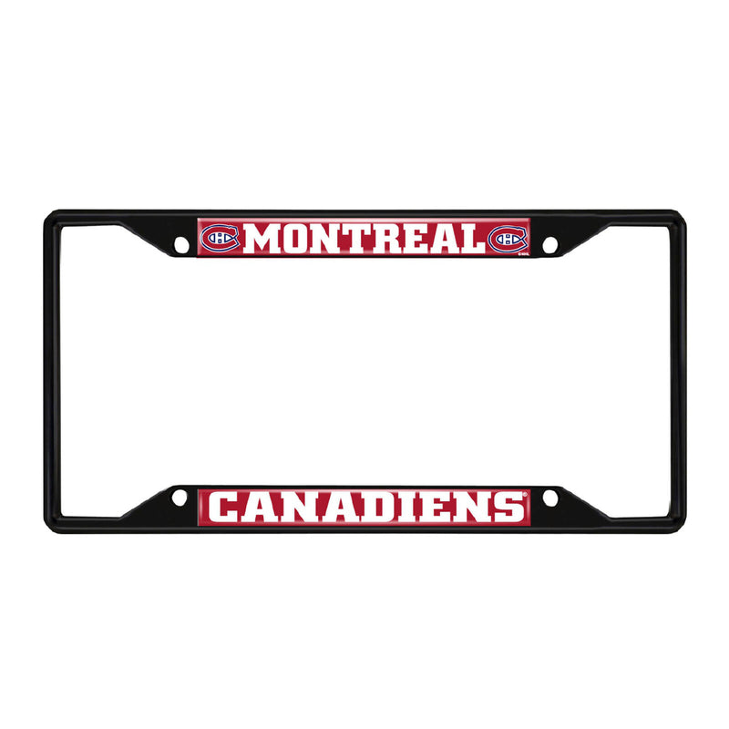 NHL Montreal Canadiens Black Metal License Plate Frame