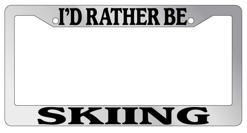 Chrome METAL License Plate Frame I&