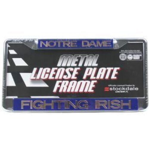 NCAA Notre Dame Fighting Irish Metal Laser-cut mirror Inlaid Acrylic License Plate Frame