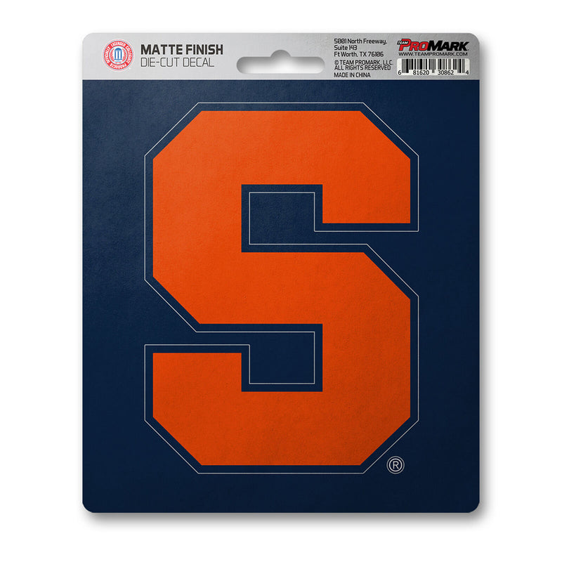 NCAA Syracuse Orange Decal Matte 5"X6.25" Auto Boat Luggage