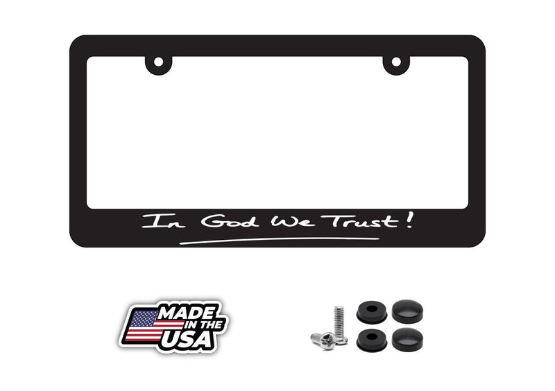 In God We Trust JDM License Plate Frame - 2A Second Amendment