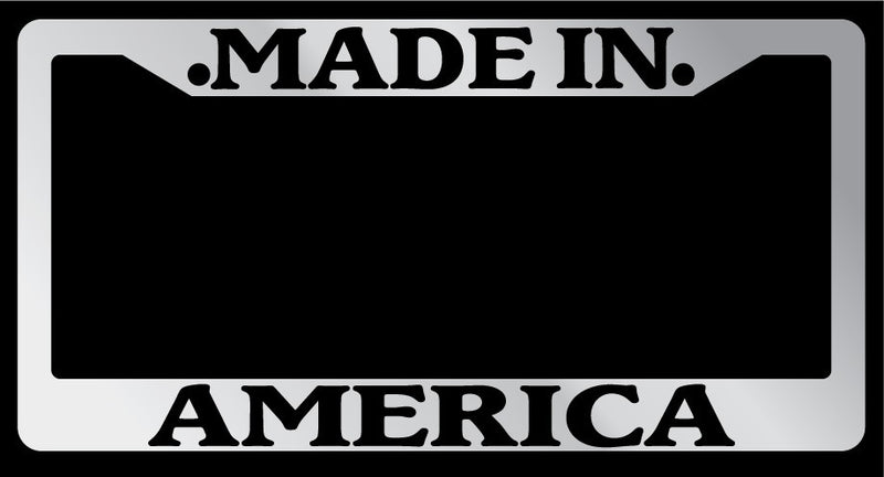Chrome METAL License Plate Frame Made In America Auto Accessory 1046  Mod-GRAPH9856236-10021