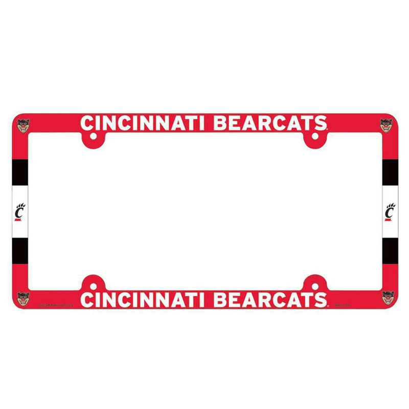 NCAA Cincinnati Bearcats Plastic License Plate Frame