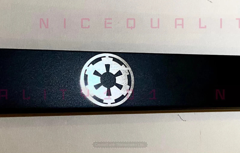 Laser Engraved Etched Star Wars Empire Stainless Steel License Plate Frame