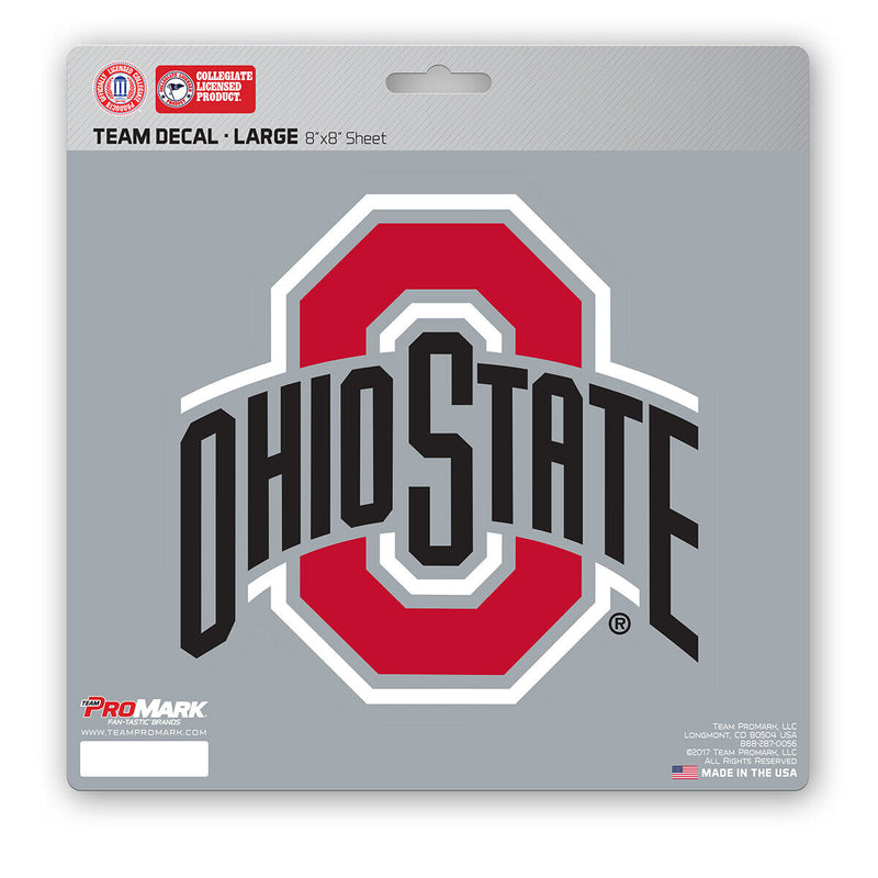 NCAA Ohio State Buckeyes Decal Large 8"X8" Auto Truck RV Cooler Luggage