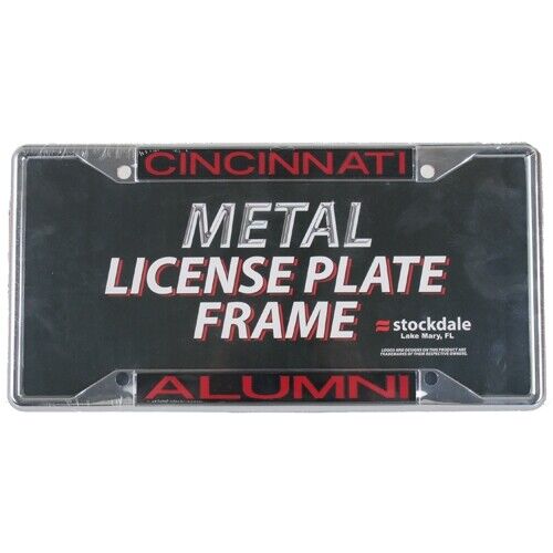 Cincinnati Bearcats Metal Alumni Inlaid Acrylic License Plate Frame