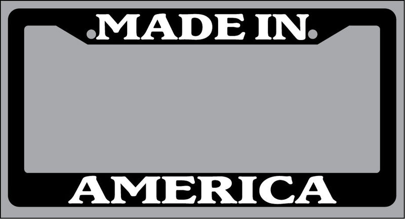Black License Plate Frame Made in America Auto Accessory 1046  Mod-GRAPH9856236-963