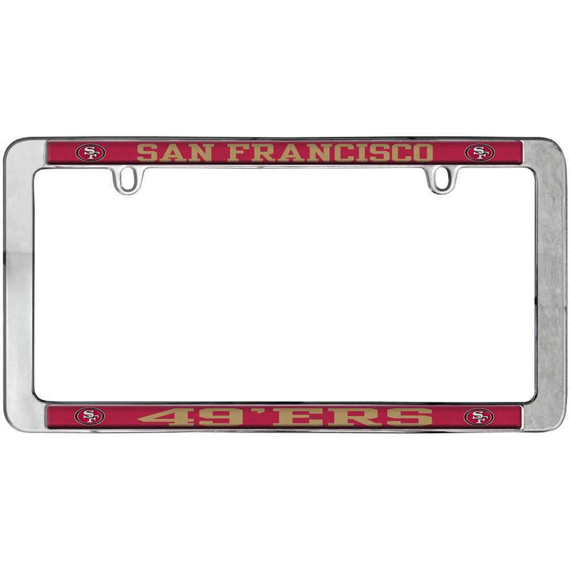 NFL San Francisco 49ers Thin Metal License Plate Frame