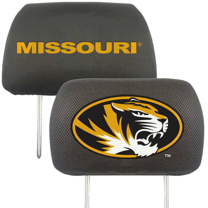 NCAA Missouri Tigers 2-Piece Embroidered Headrest Covers