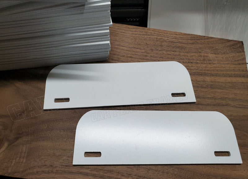 LOT 2 BLANK PLASTIC FIRE LICENSE PLATE TOPPER blanks add your own vinyl graphics