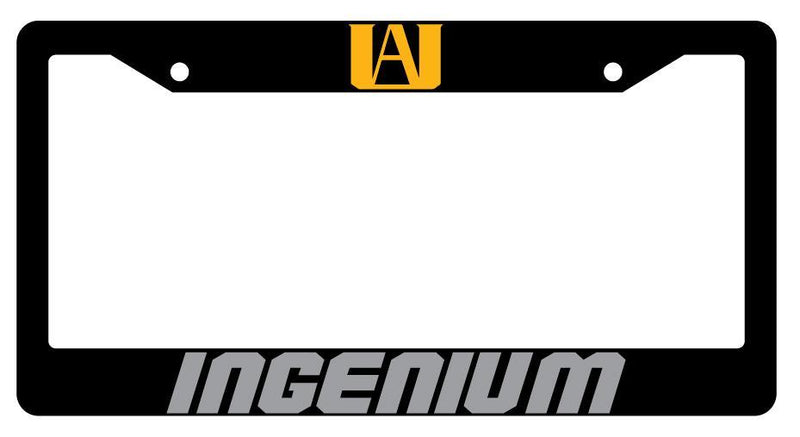 Ingenium Black Plastic License Plate Frame Auto My hero Academia  Mod-GRAPH9856236-2876
