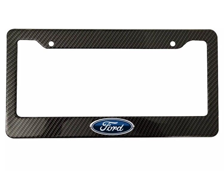 F150 Ford Mustang Carbon Fiber License Plate Frame Car Truck SUV NEW US