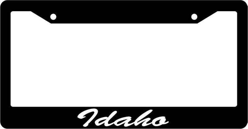 Black License Plate Frame CURSIVE Idaho Auto Accessory Novelty  Mod-GRAPH9856236-1899