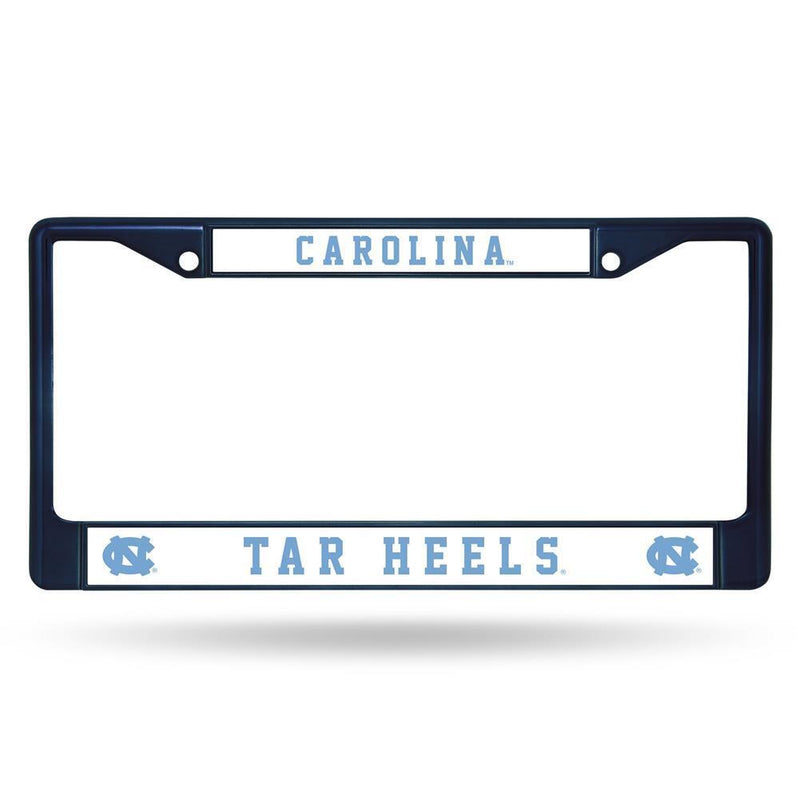 NCAA North Carolina Tar Heels Team Color Chrome License Plate Frame