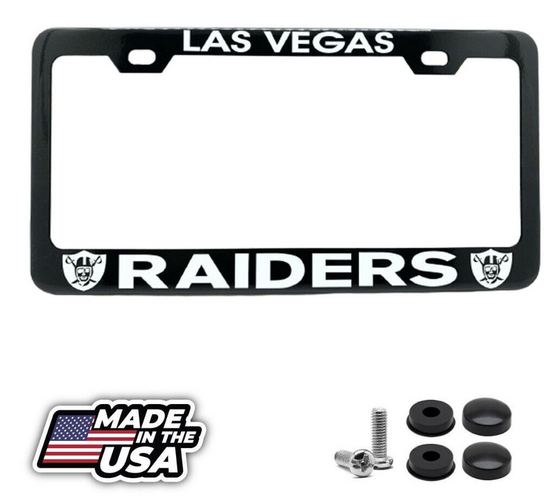 LAS VEGAS RAIDERS Black License Plate Frame