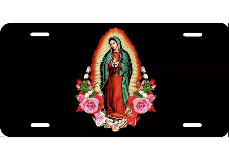 Our Lady of Guadalupe, Virgin, License Plate New Car Tag Metal Aluminum, USA