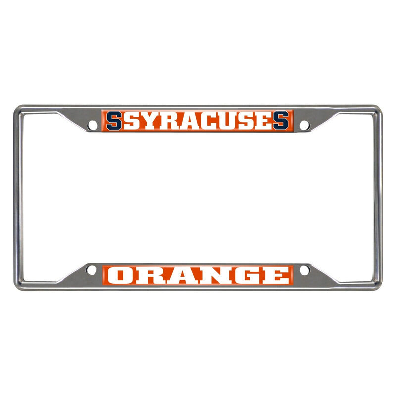 NCAA Syracuse Orange Chrome Metal License Plate Frame