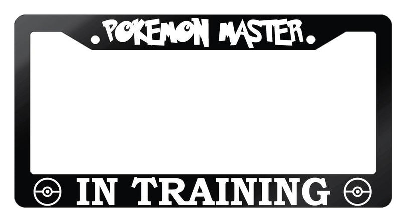 Glossy Black License Frame For Pokemon Master In Training Auto Accessory  Mod-GRAPH9856236-7383