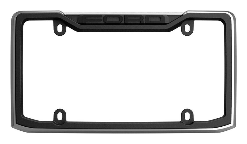 Ford License Plate Frame, Black/Chrome Officially Licensed Product