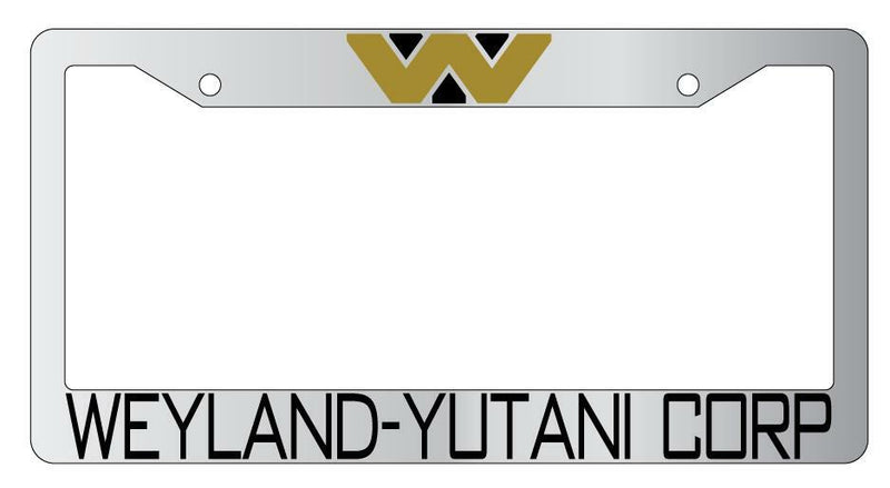 Chrome For Weyland-Yutani Corp License Plate Frame Alien  Mod-GRAPH9856236-10265