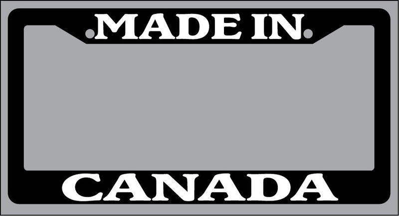 Black License Plate Frame Made in Canada Auto Accessory 1159  Mod-GRAPH9856236-966