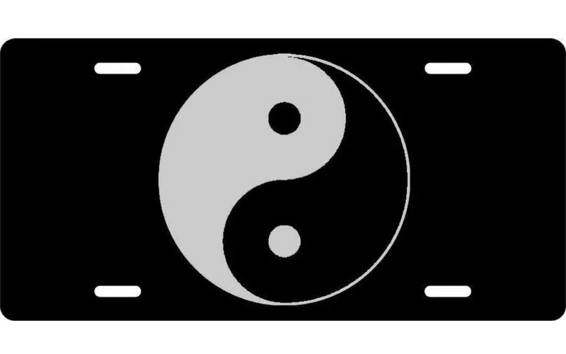 License Plate Yin Yang Auto Truck car tag Aluminum