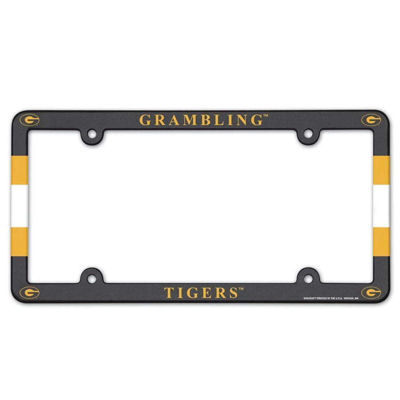 NCAA Grambling State Tigers Plastic License Plate Frame