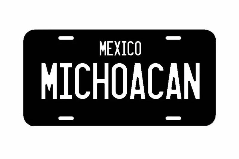 Michoacan License Plate Tag Mexico Mexicano Terre Pueblo rancho aguacatero