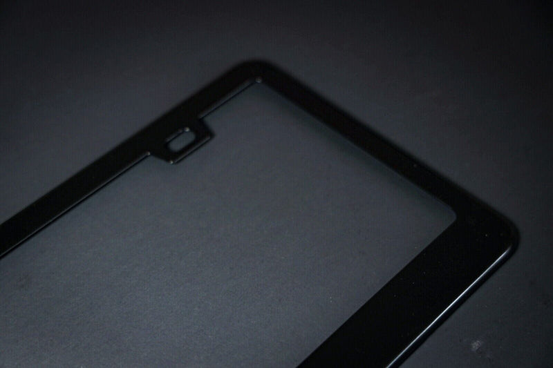 Matte Black License Plate Frame Cover Metal Stainless Front Back Universal