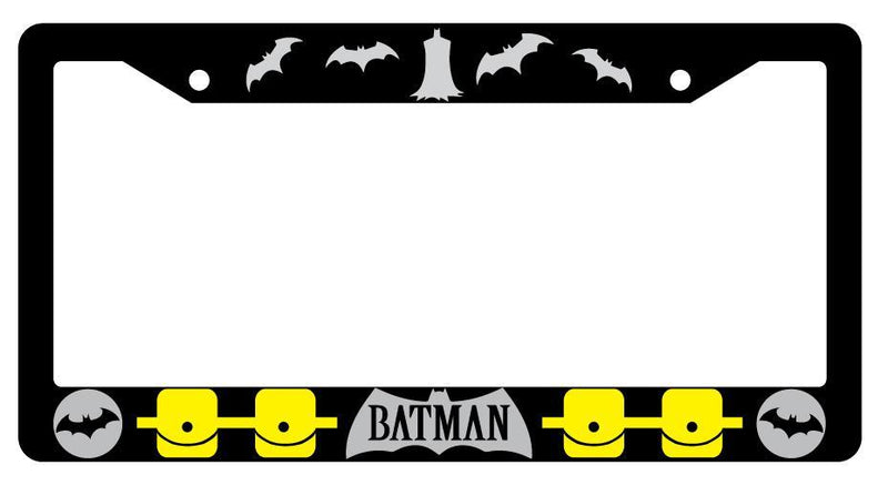 Batman Black Plastic License Plate Frame Accessory DC  Mod-GRAPH9856236-163
