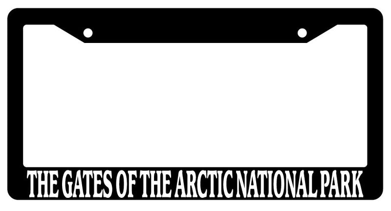 Black License Plate Frame The Gates Of The Arctic National Park Auto Accessory  Mod-GRAPH9856236-661
