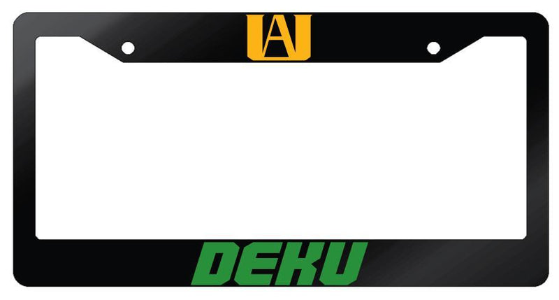 Deku Glossy Black Plastic License Plate Frame My Hero Academia  Mod-GRAPH9856236-7501
