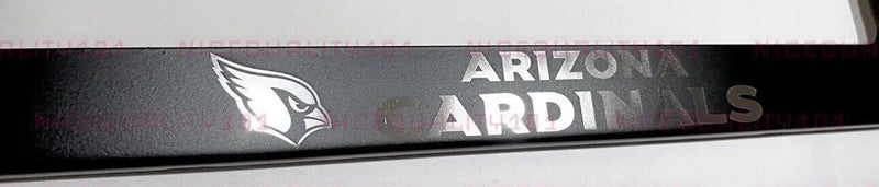 Arizona Cardinals Laser Engraved Etched Stainless Finished License Plate Frame