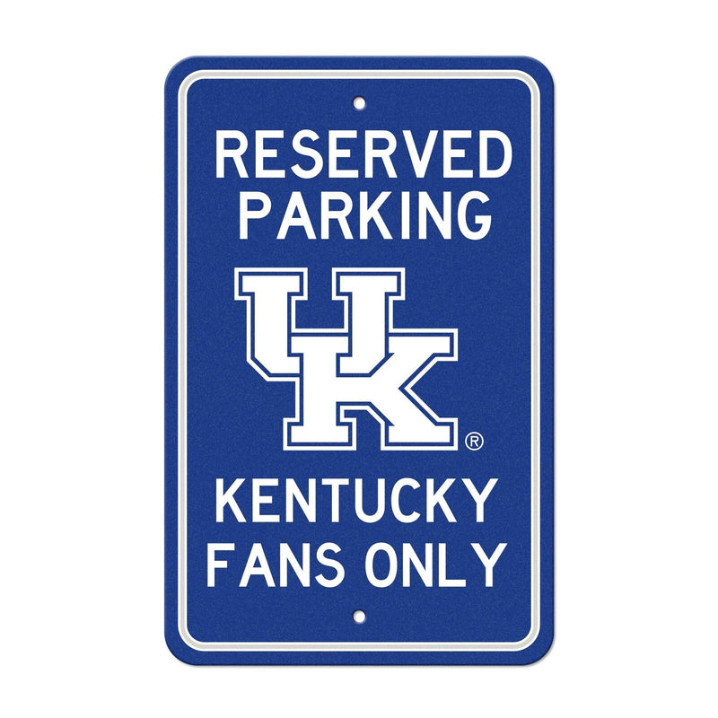 NCAA Kentucky Wildcats Reserved Parking Sign Large Decor 12"x 18"