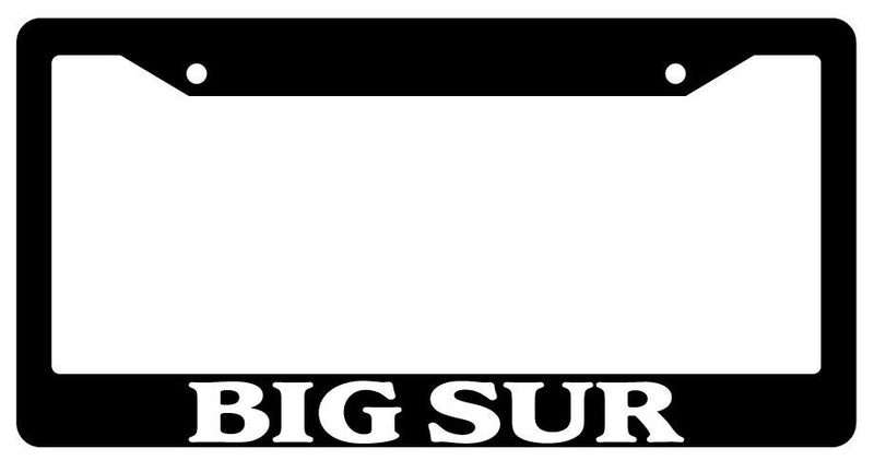 Black License Plate Frame Big Sur City State Auto Accessory 1132  Mod-GRAPH9856236-357