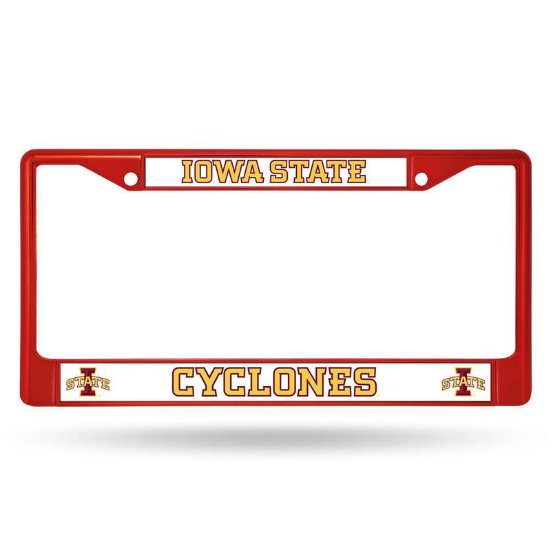 NCAA Iowa State Cyclones Team Color Chrome License Plate Frame