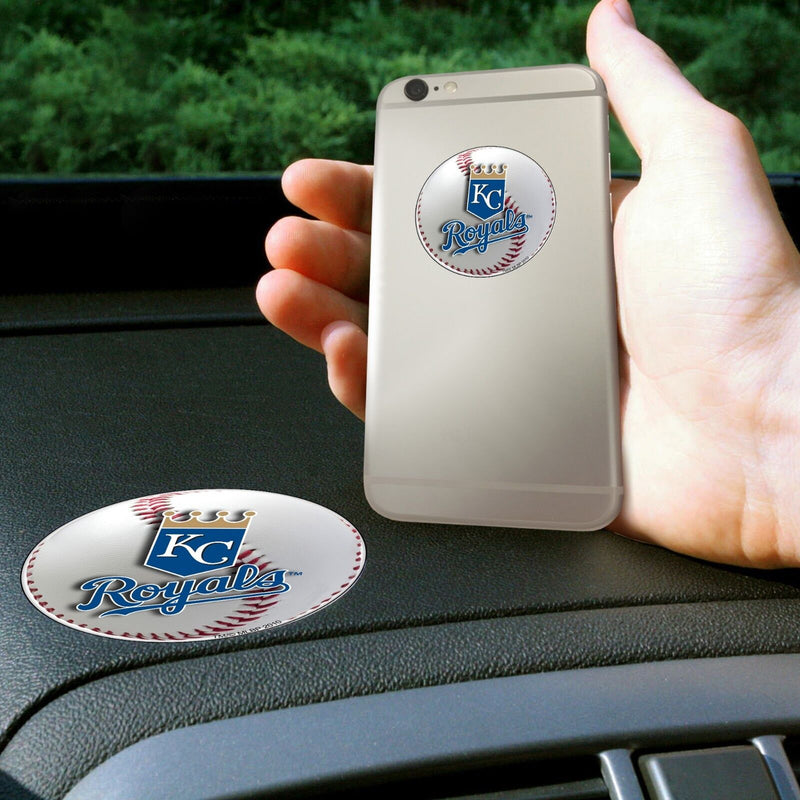 MLB Kansas City Royals Get a Grip Cell Phone Grip Thick Polymer Stickers