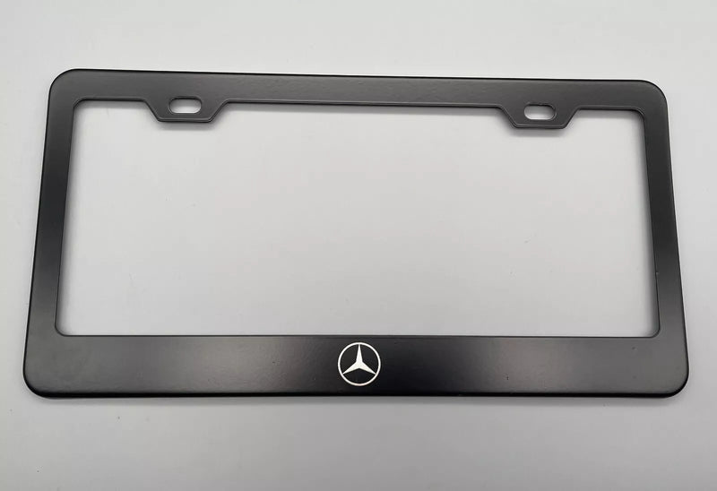 LICENSE PLATE FRAME Laser Engraved Stainless Steel fit Mercedes Benz