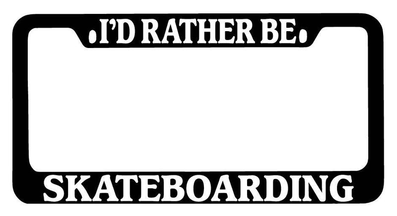 Black METAL License Plate Frame I&