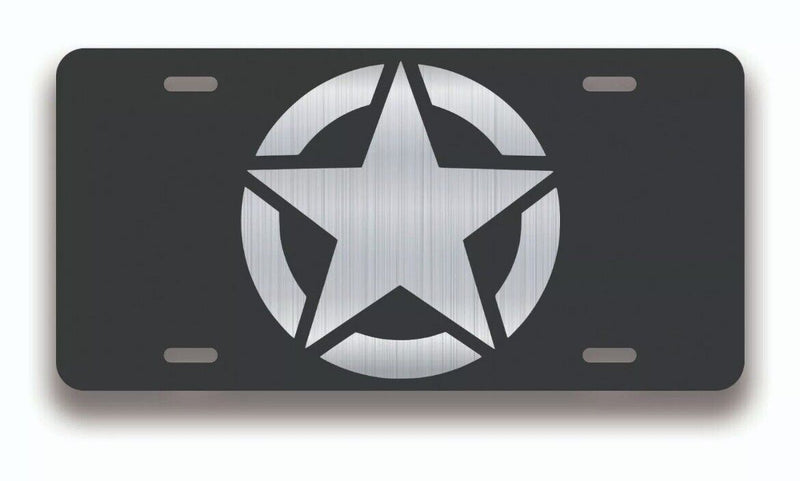 Military WWII License Plate Tag