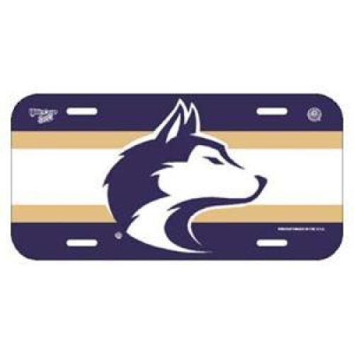 NCAA Washington Huskies Plastic License Plate