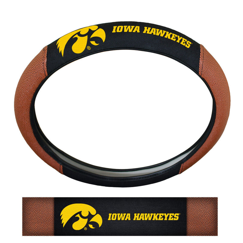 ProMark NCAA Iowa Hawkeyes Embroidered Steering Wheel Cover