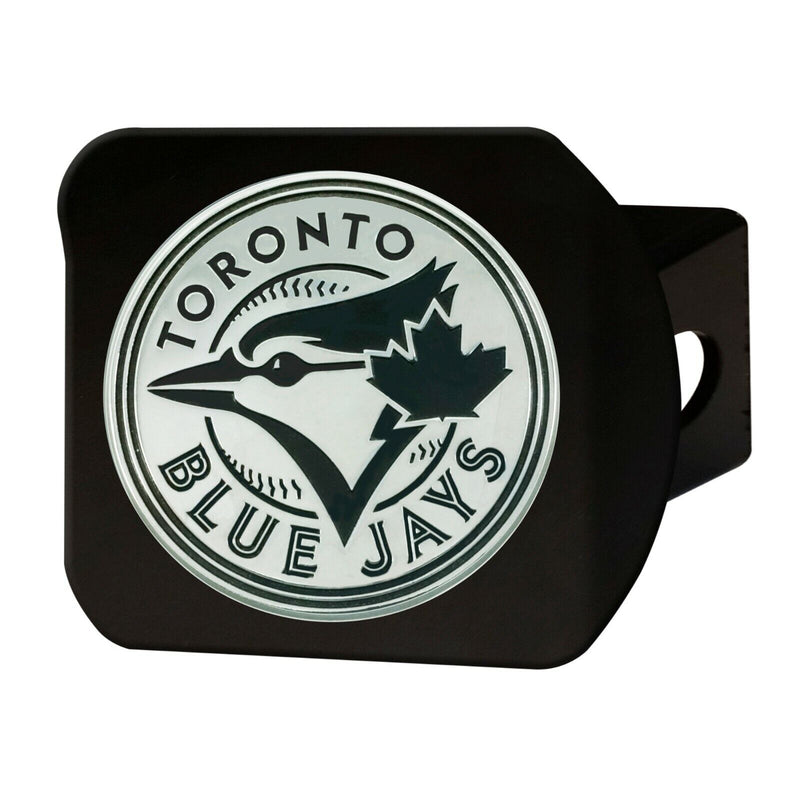 MLB Toronto Blue Jays 3D Chrome on Black Metal Hitch Cover