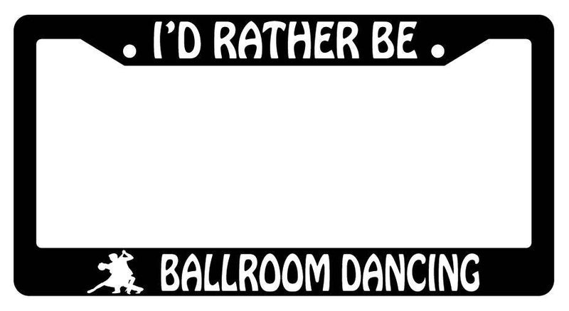 Black License Plate Frame I&