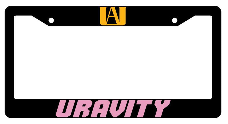 Uravity Black Plastic License Plate Frame Auto My Hero Academia  Mod-GRAPH9856236-2865