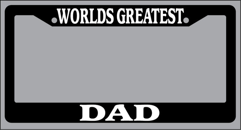 Black License Plate Frame World&