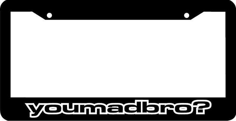 you mad bro? jdm funny License Plate Frame