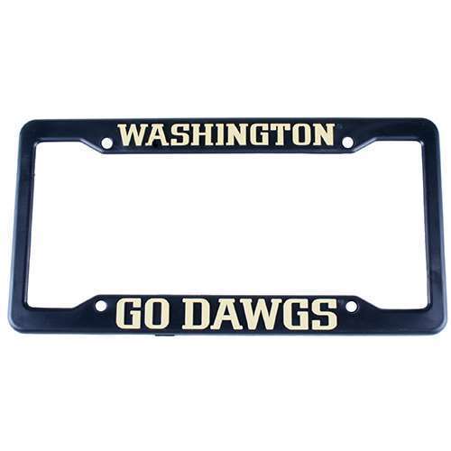 NCAA Washington Huskies Plastic License Plate Frame