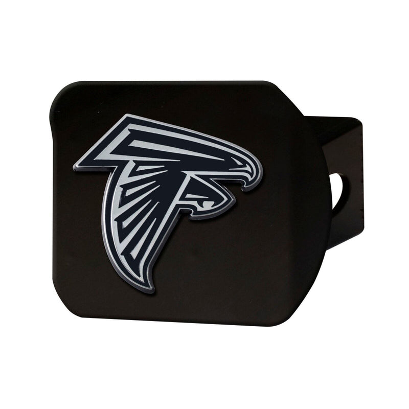 NFL Atlanta Falcons 3D Chrome on Black Metal Hitch Cover